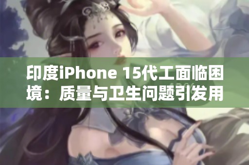 印度iPhone 15代工面临困境：质量与卫生问题引发用户忧虑