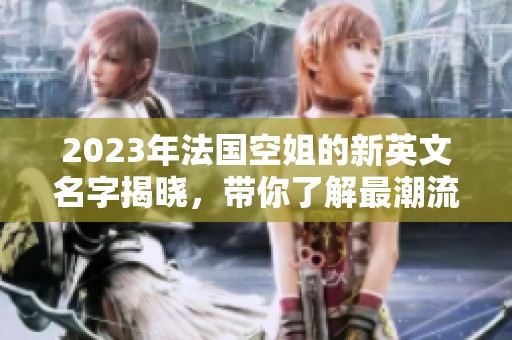 2023年法国空姐的新英文名字揭晓，带你了解最潮流的选择