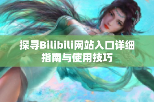 探寻Bilibili网站入口详细指南与使用技巧