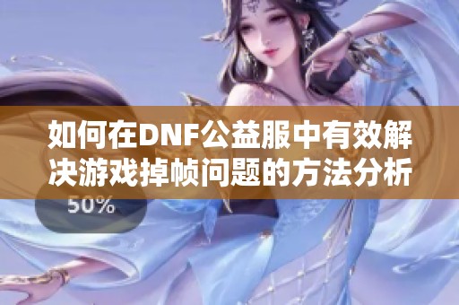 如何在DNF公益服中有效解决游戏掉帧问题的方法分析